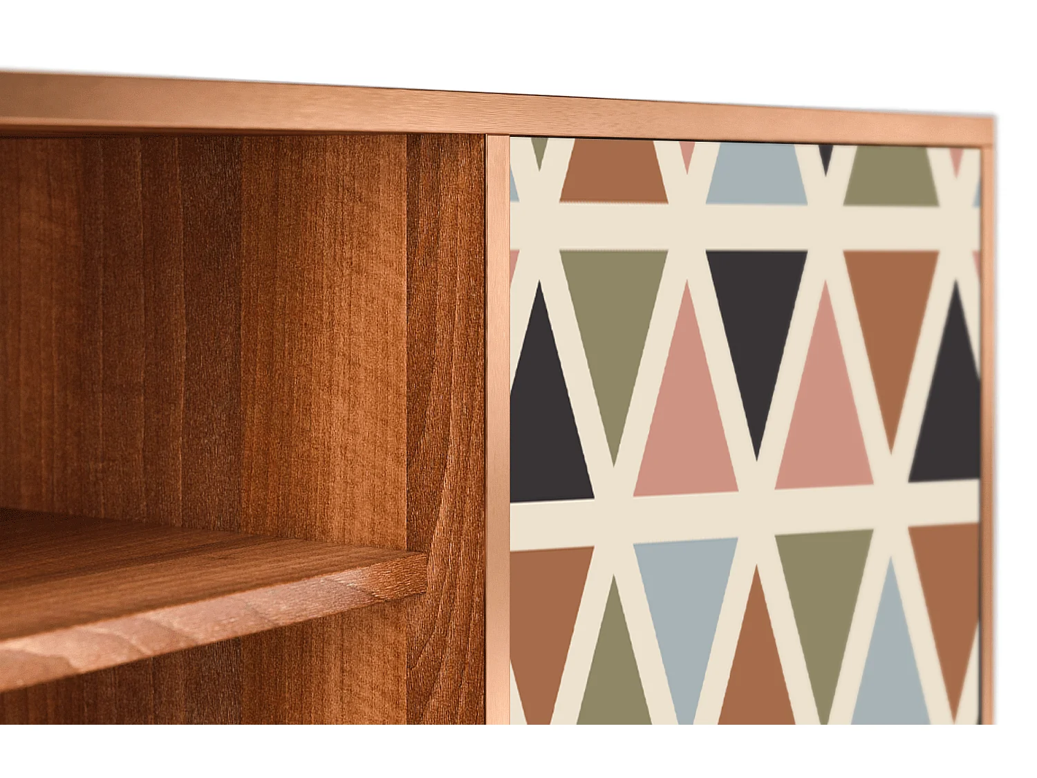 TV-Möbel - 170х69х48 cm - T2 - Royal Triangles, Walnuss