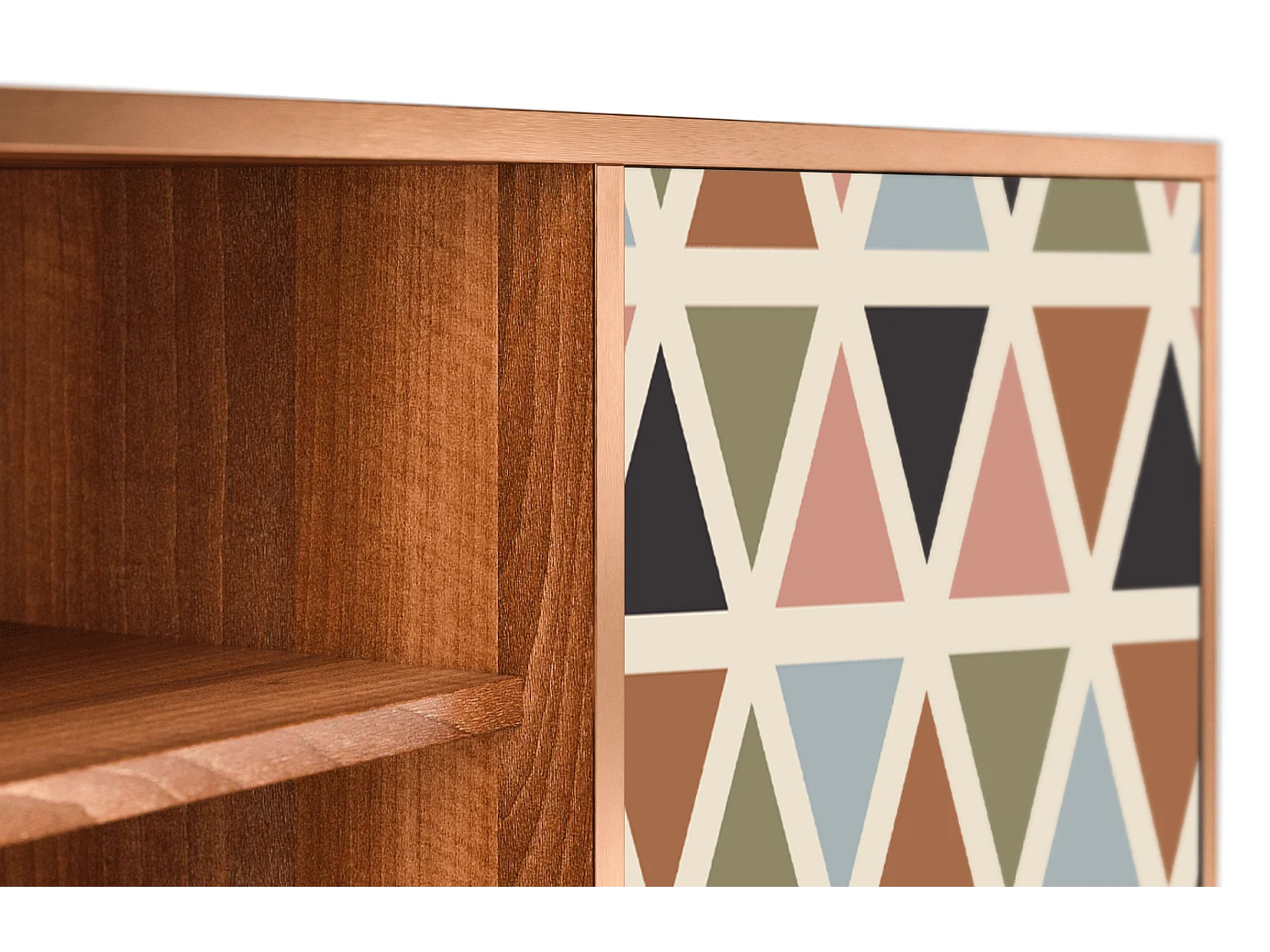 TV-meubel - 170х69х48 cm - T2 - Royal Triangles, Walnoot