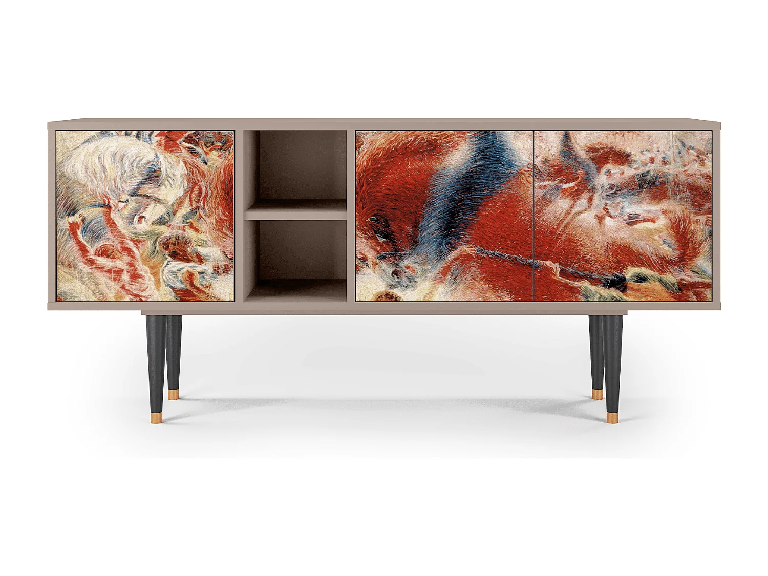 TV-meubel - 150х69х41 cm - T5 - The City Rises, Latte