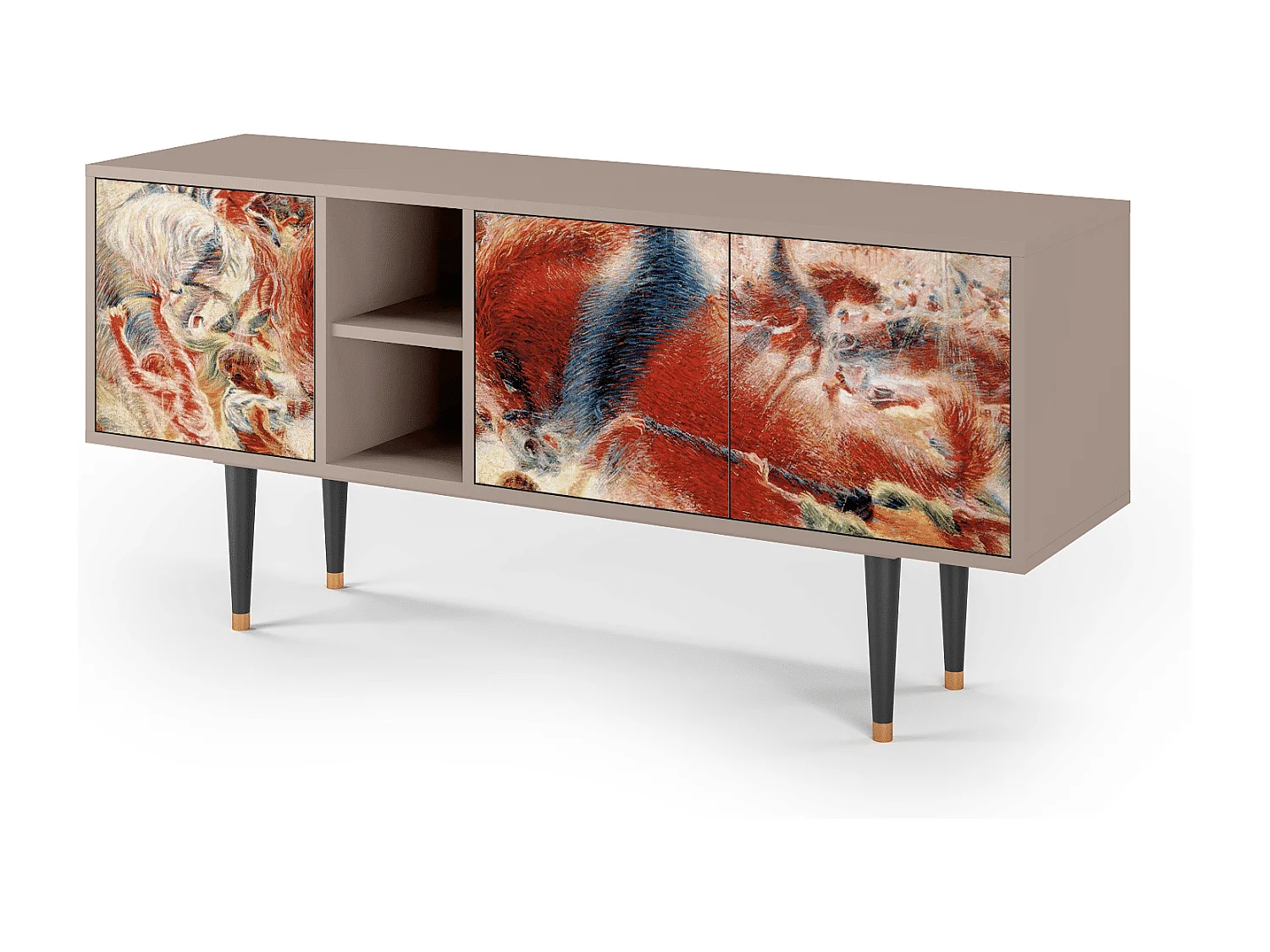 TV-meubel - 150х69х41 cm - T5 - The City Rises, Latte