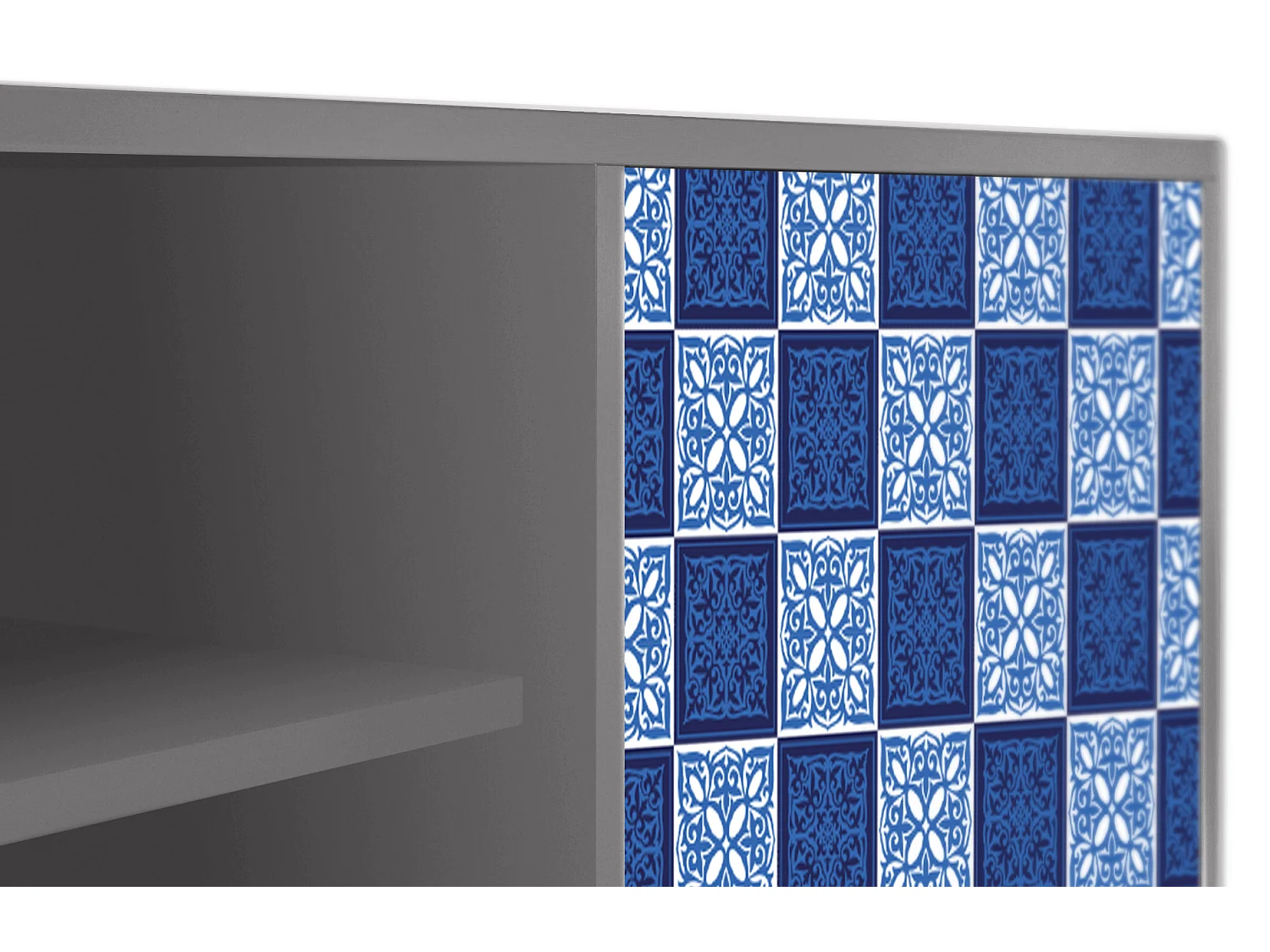 Meuble TV - 170х69х48 cm - T2 - Light Path, Gris