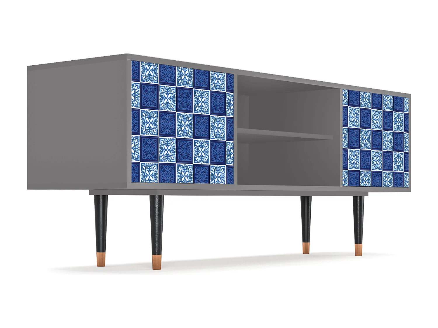 Meuble TV - 170х69х48 cm - T2 - Light Path, Gris