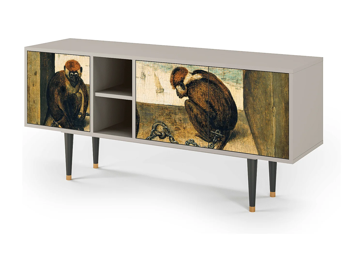 Meuble TV - 150х69х41 cm - T5 - Two Monkeys, Sable
