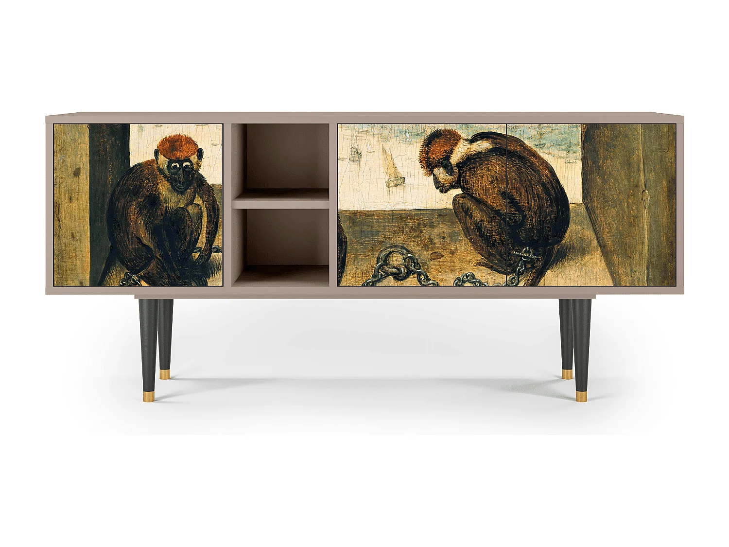 Meuble TV - 150х69х41 cm - T5 - Two Monkeys, Sable