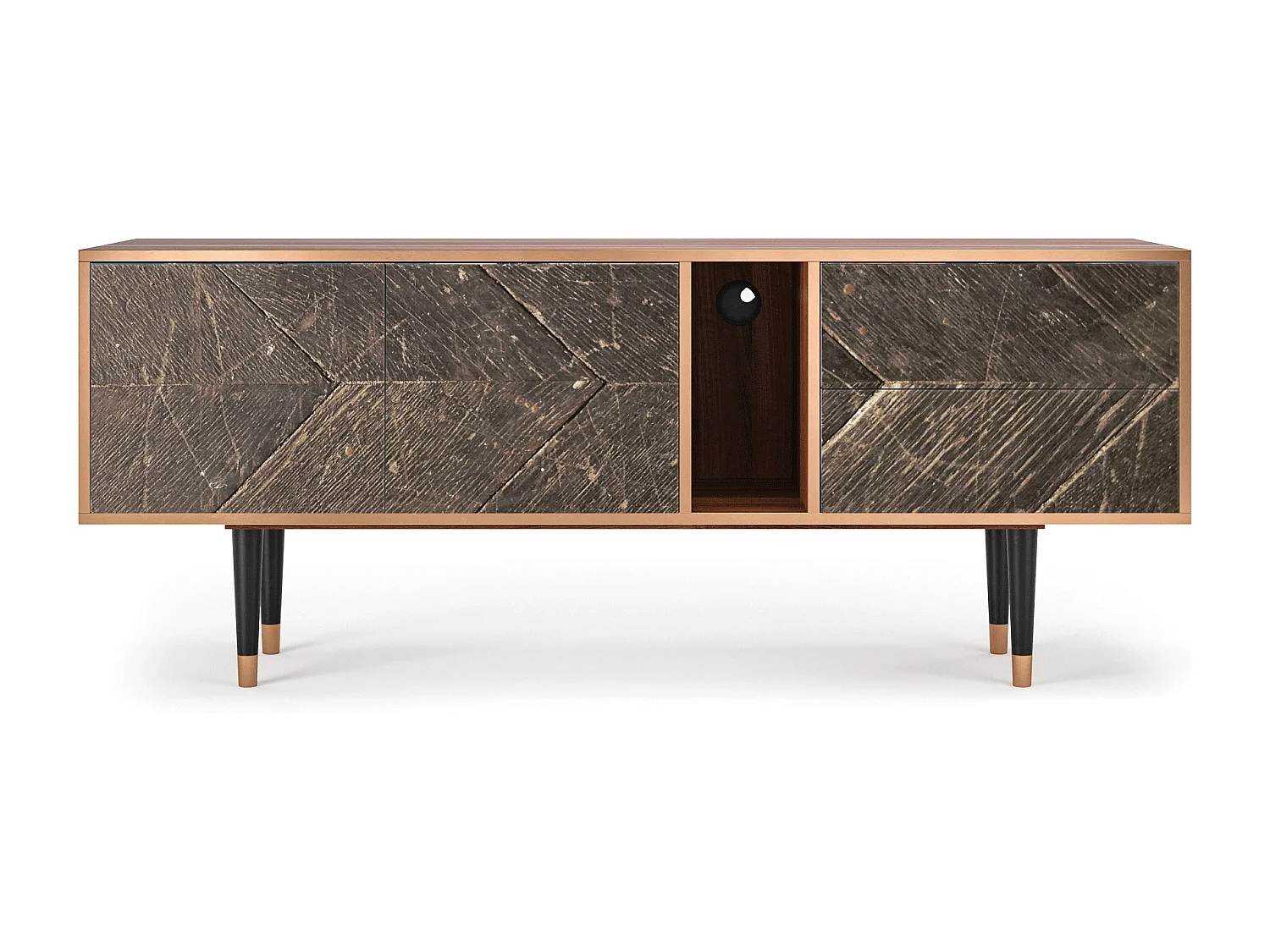 Szafka RTV - 170х69х48 cm - T1 - Wise Tree, Orzech