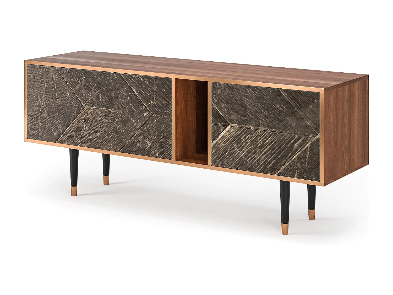 Szafka RTV - 170х69х48 cm - T1 - Wise Tree, Orzech