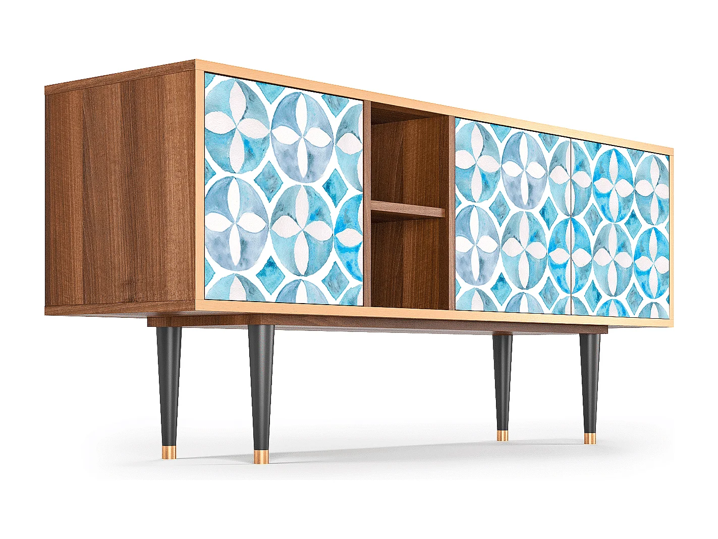 TV-Möbel - 150х69х41 cm - T5 - Porto Mood, Walnuss