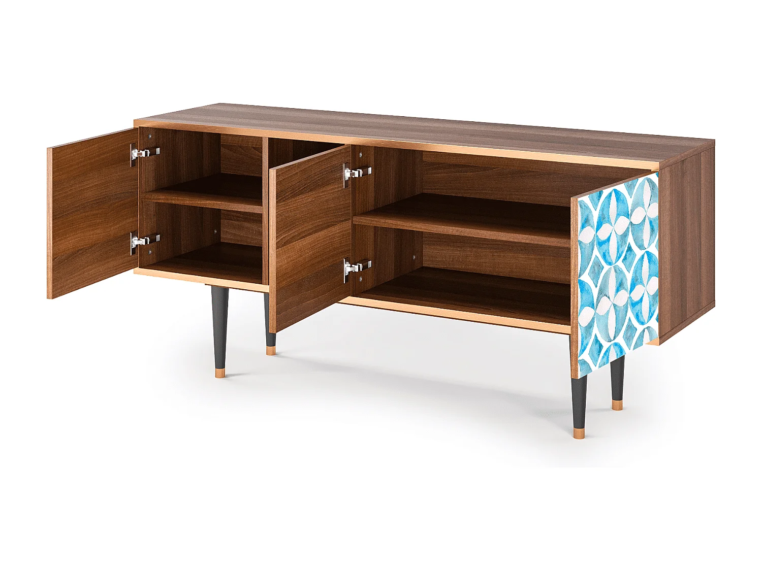 TV-Möbel - 150х69х41 cm - T5 - Porto Mood, Walnuss