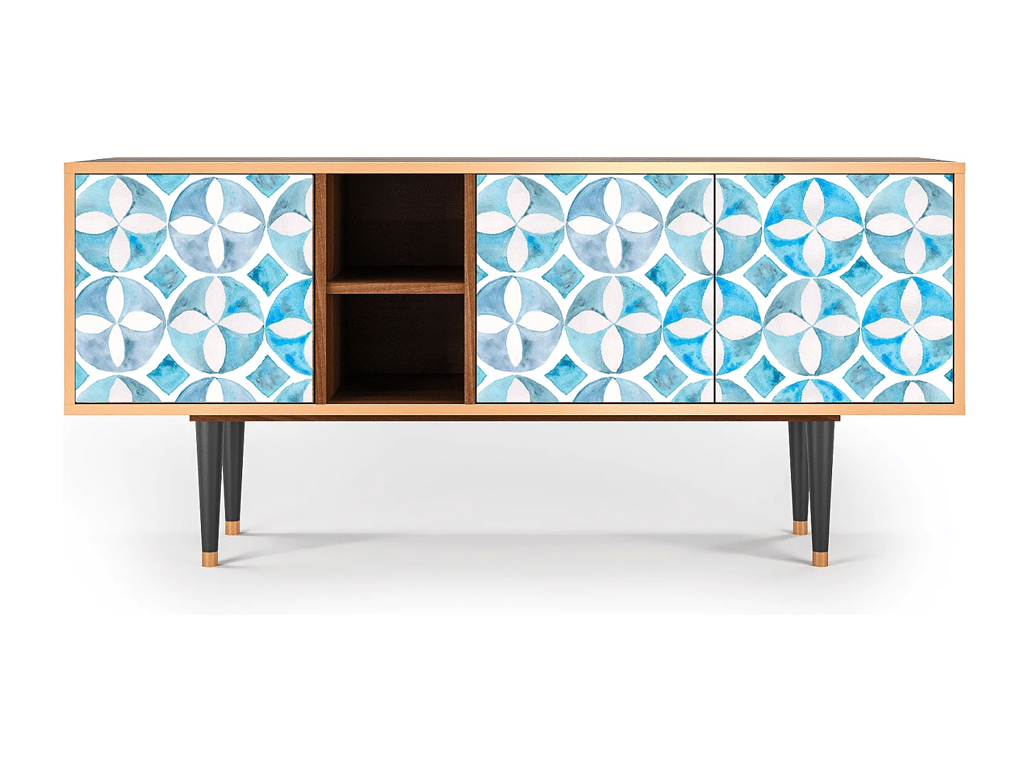 Szafka RTV - 150х69х41 cm - T5 - Porto Mood, Orzech