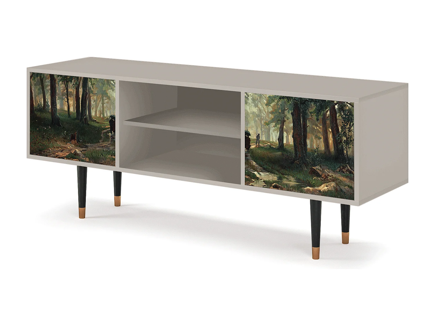 Mueble de TV - 170х69х48 cm - T2 -  Rain in the Oak Forest, Arena