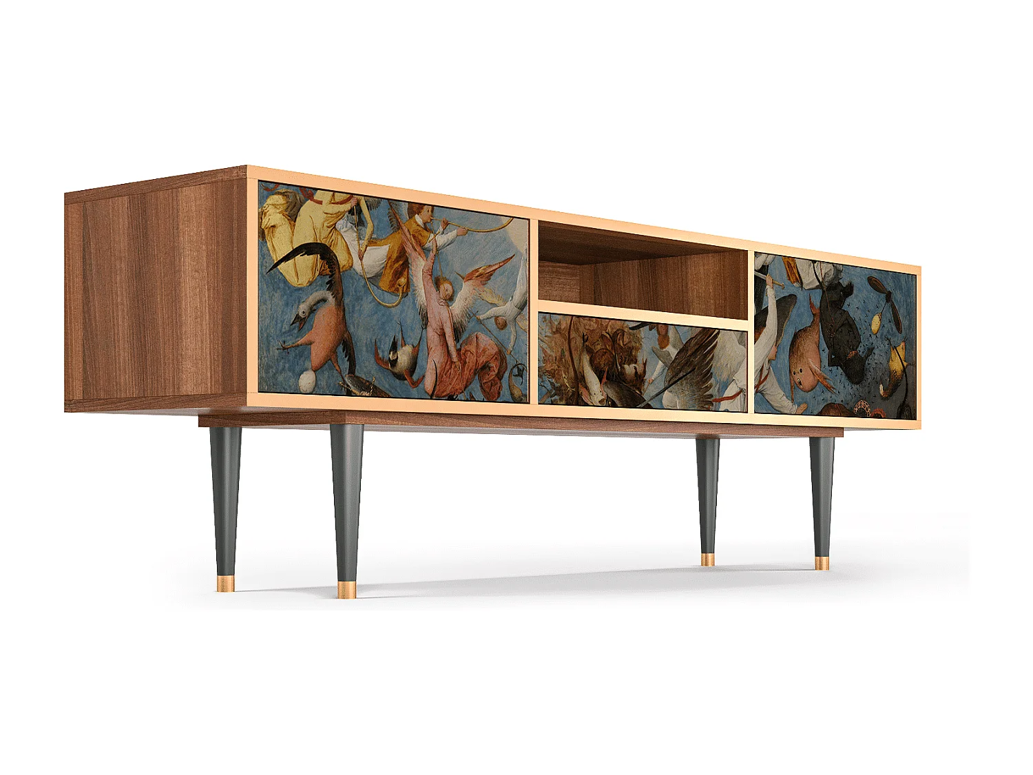 Meuble TV - 170х59х41 cm - T6 - The Fall, Noyer