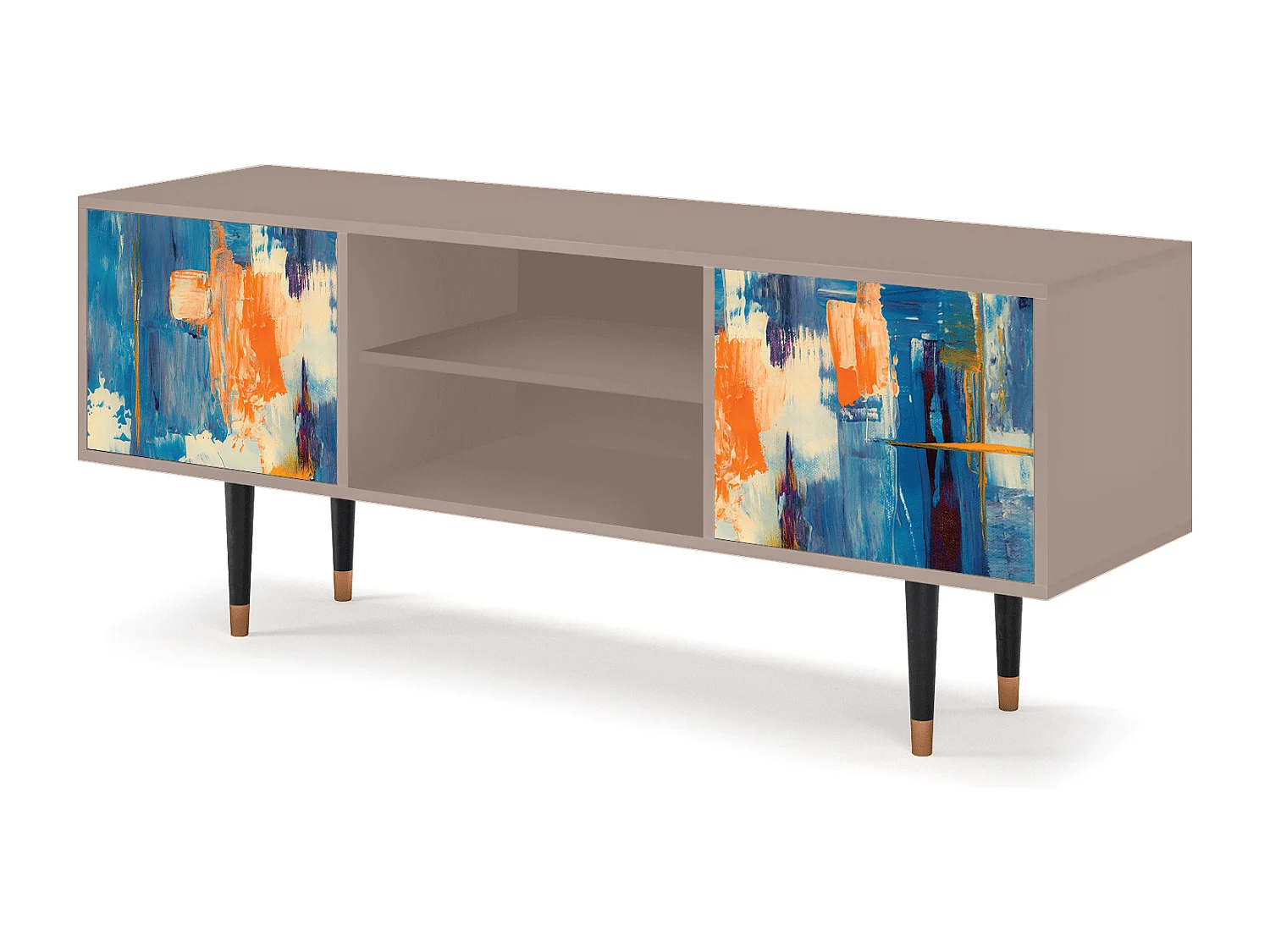 TV-meubel - 170х69х48 cm - T2 - Abstract Expressionism, Latte