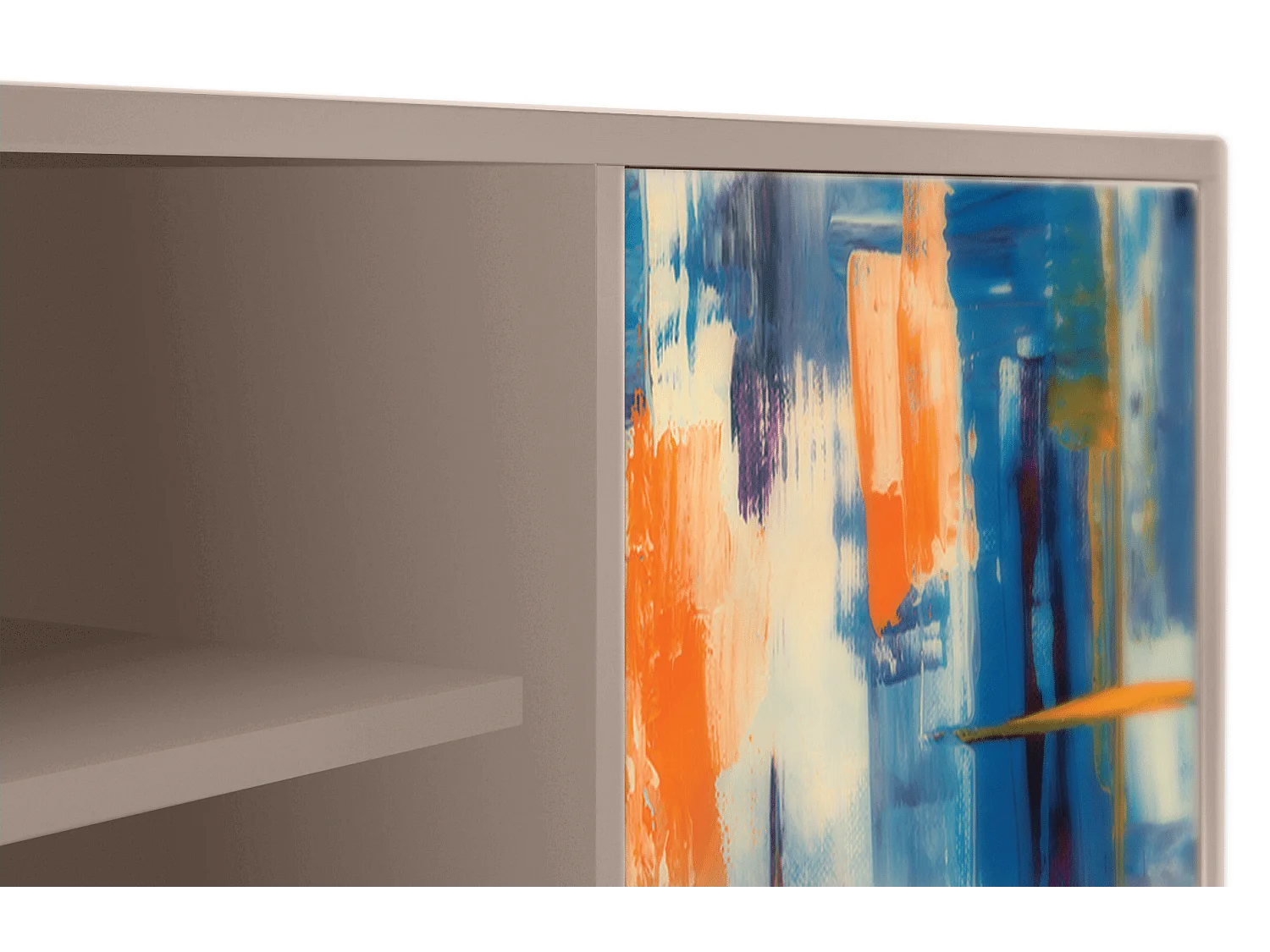 TV-meubel - 170х69х48 cm - T2 - Abstract Expressionism, Latte