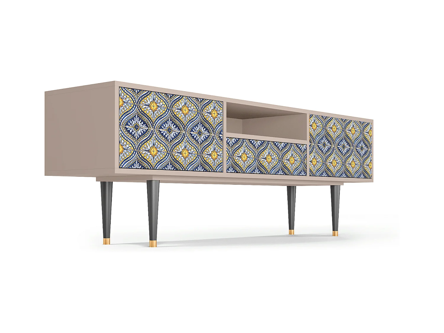 TV-Möbel - 170х59х41 cm - T6 - Illusory Pattern, Latte