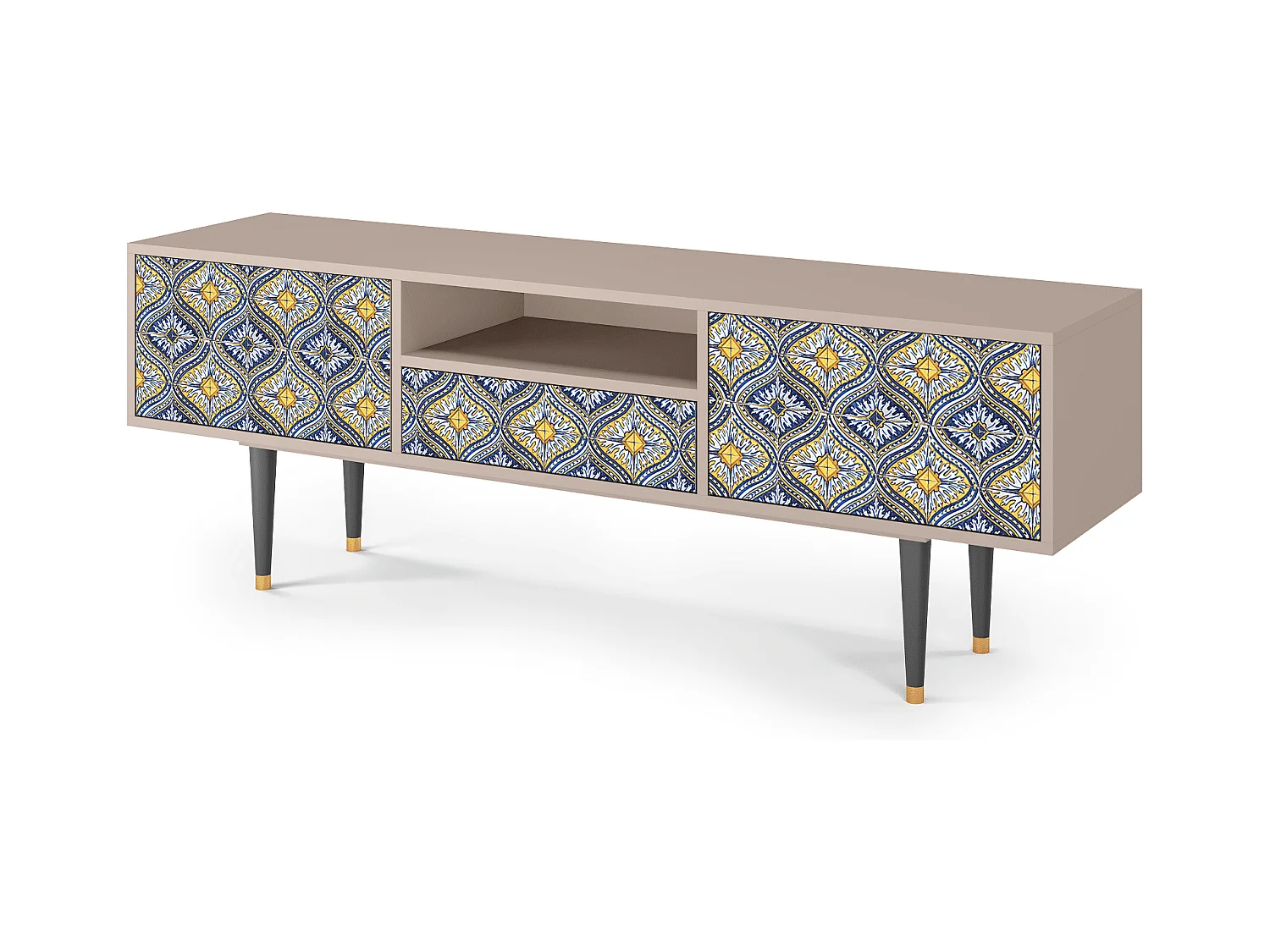 TV-Möbel - 170х59х41 cm - T6 - Illusory Pattern, Latte