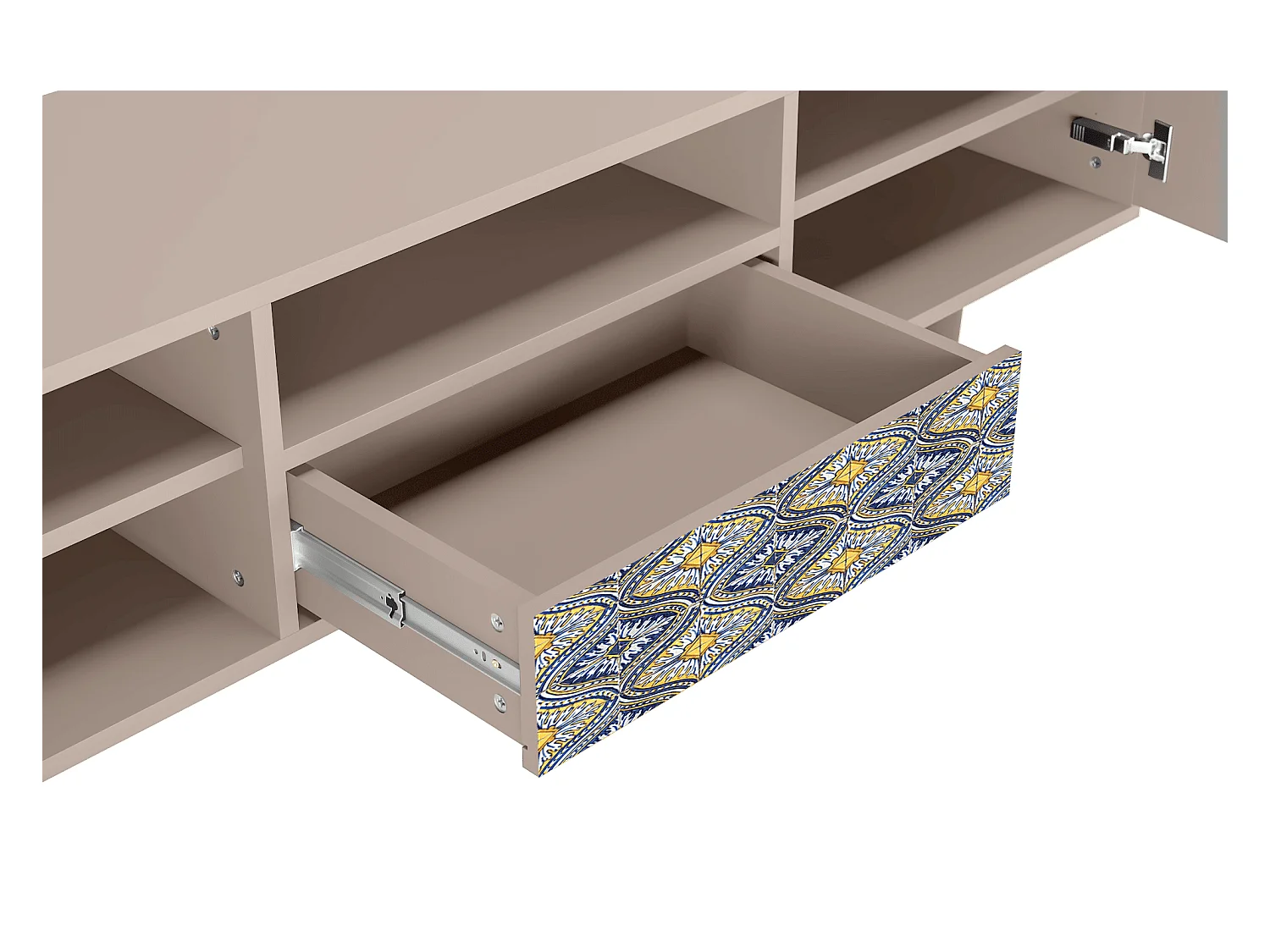TV-Möbel - 170х59х41 cm - T6 - Illusory Pattern, Latte