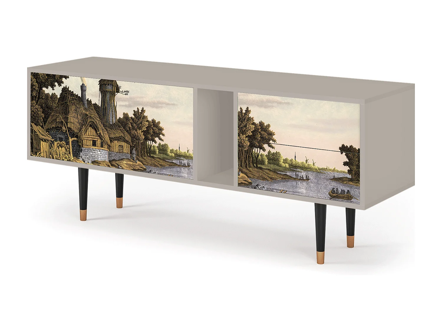 TV-Möbel - 170х69х48 cm - T1 - Mill along a River, Sand