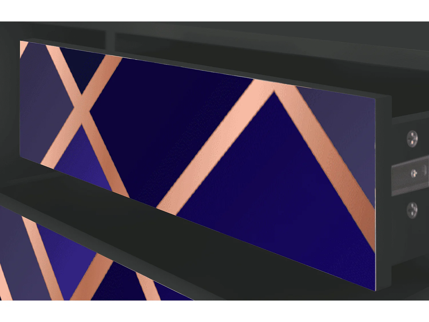 Mueble de TV - 170х59х48 cm - T4 - Aquamarine Getsby, Antracita