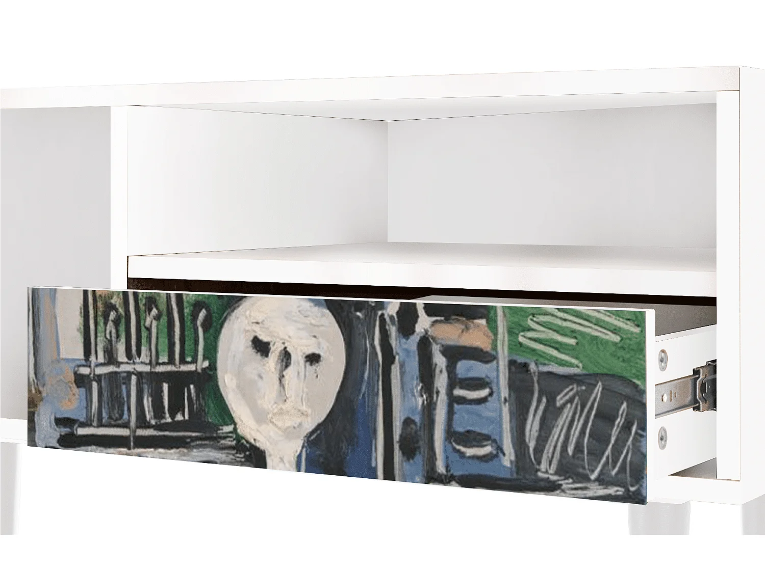 Meuble TV - 115х59х48 cm - T3 - The Studio , Blanc