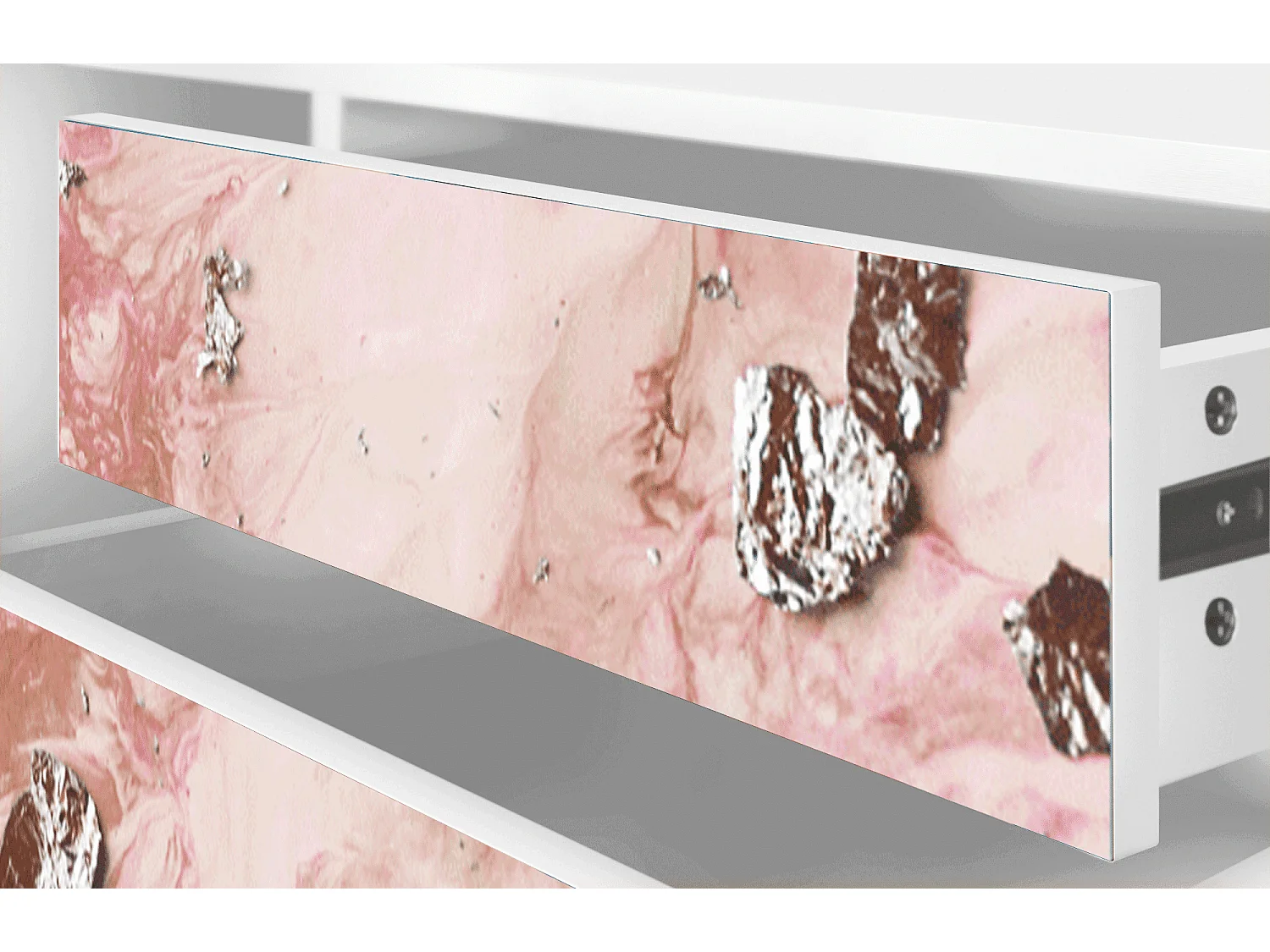 Mobile TV - 170х59х48 cm - T4 - Cotton Candy, Bianco