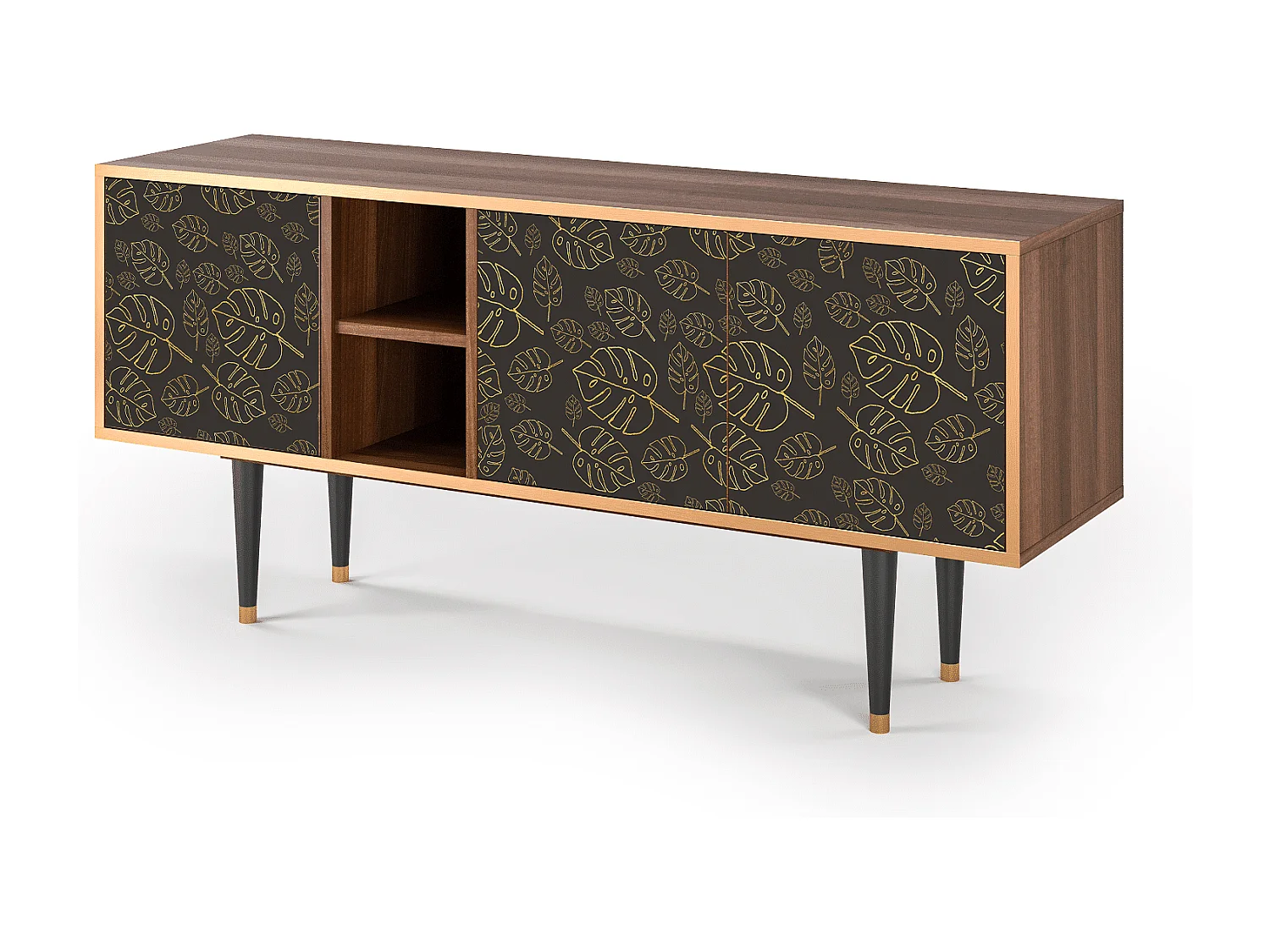 Meuble TV - 150х69х41 cm - T5 - Fall Of The Leaves, Noyer