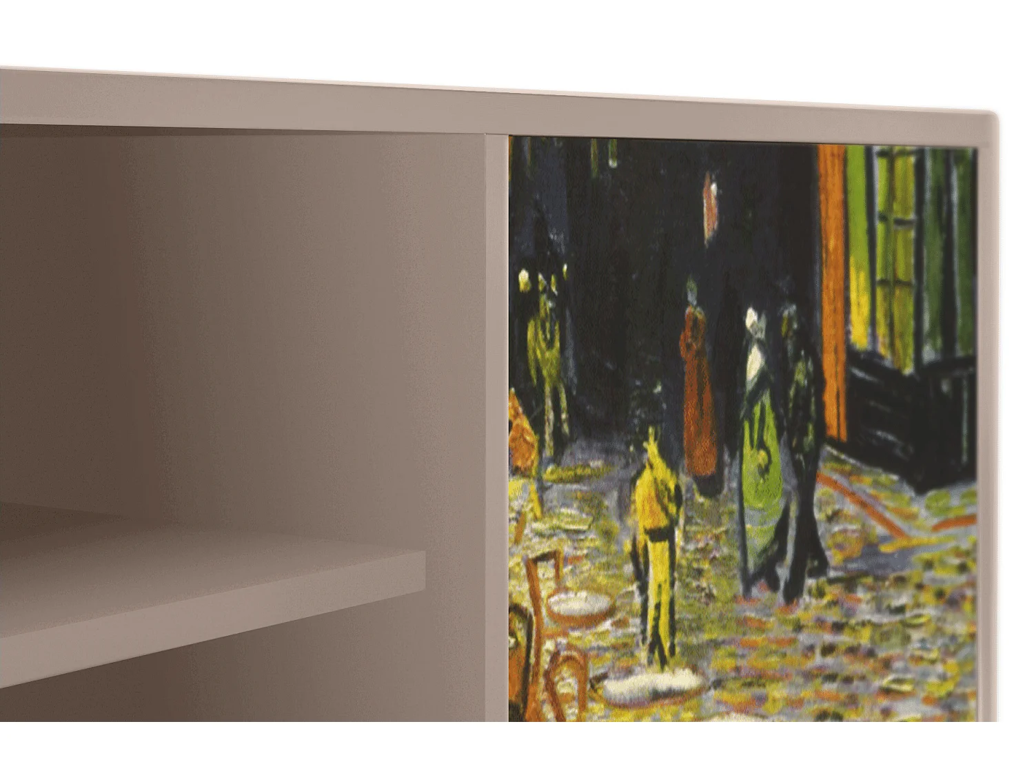 TV-Möbel - 170х69х48 cm - T2 - Café Terrace at Night, Latte