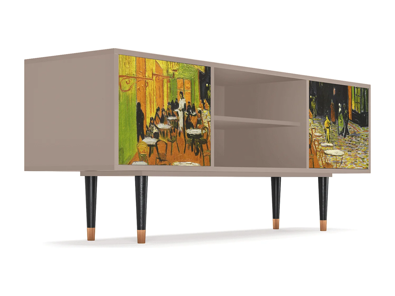 TV-Möbel - 170х69х48 cm - T2 - Café Terrace at Night, Latte