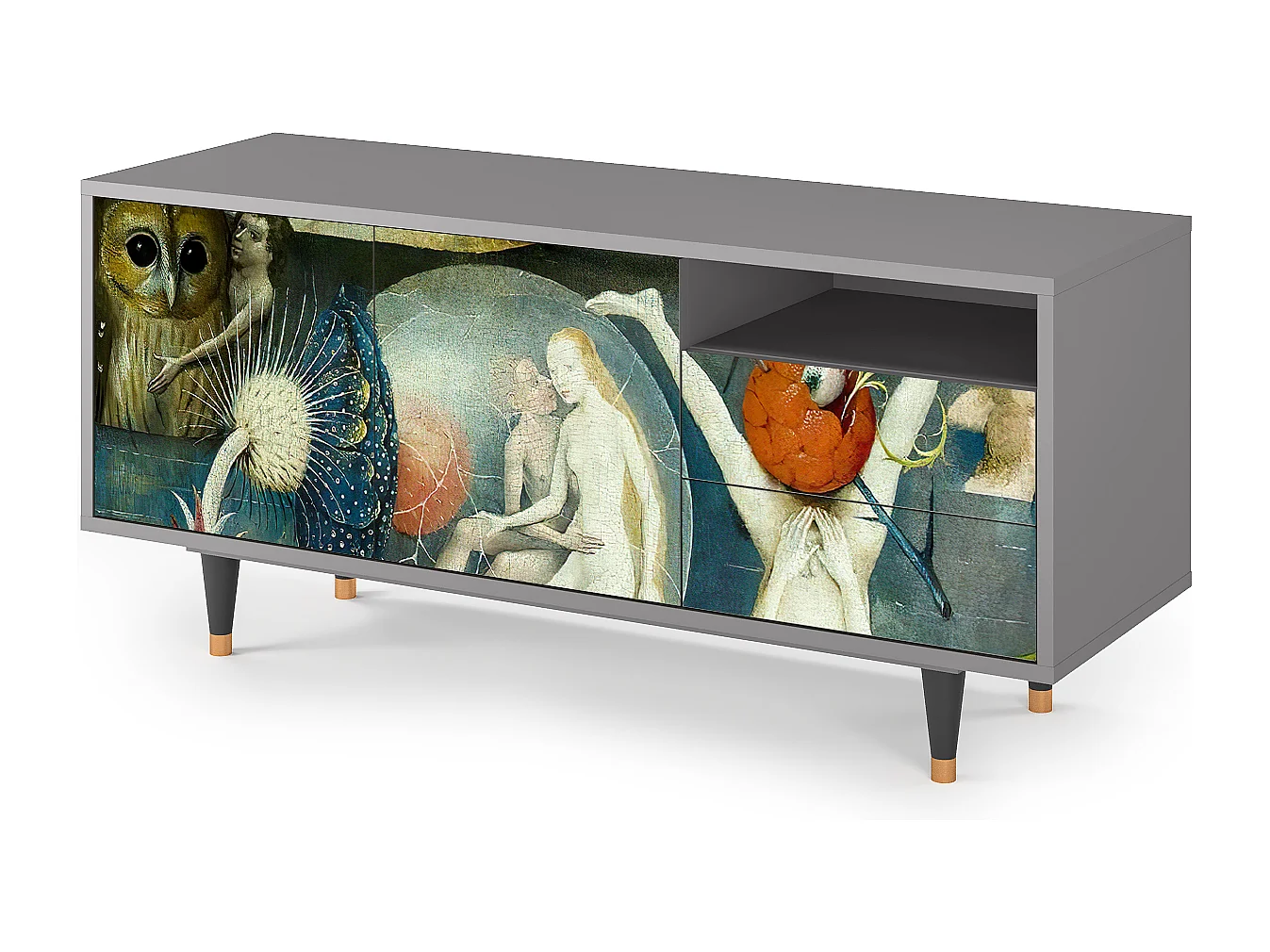 Mobile TV - 125х56х41 cm - T7 - The Garden Of by Bosch, Grigio