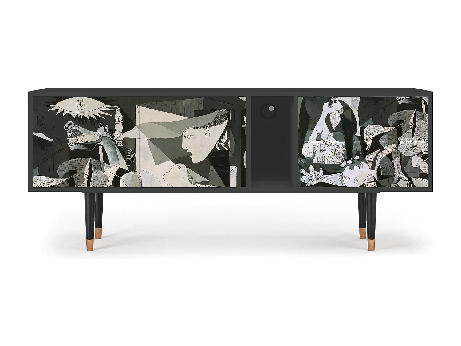 TV-Möbel - 170х69х48 cm - T1 - Guernica by Picasso, Anthrazit
