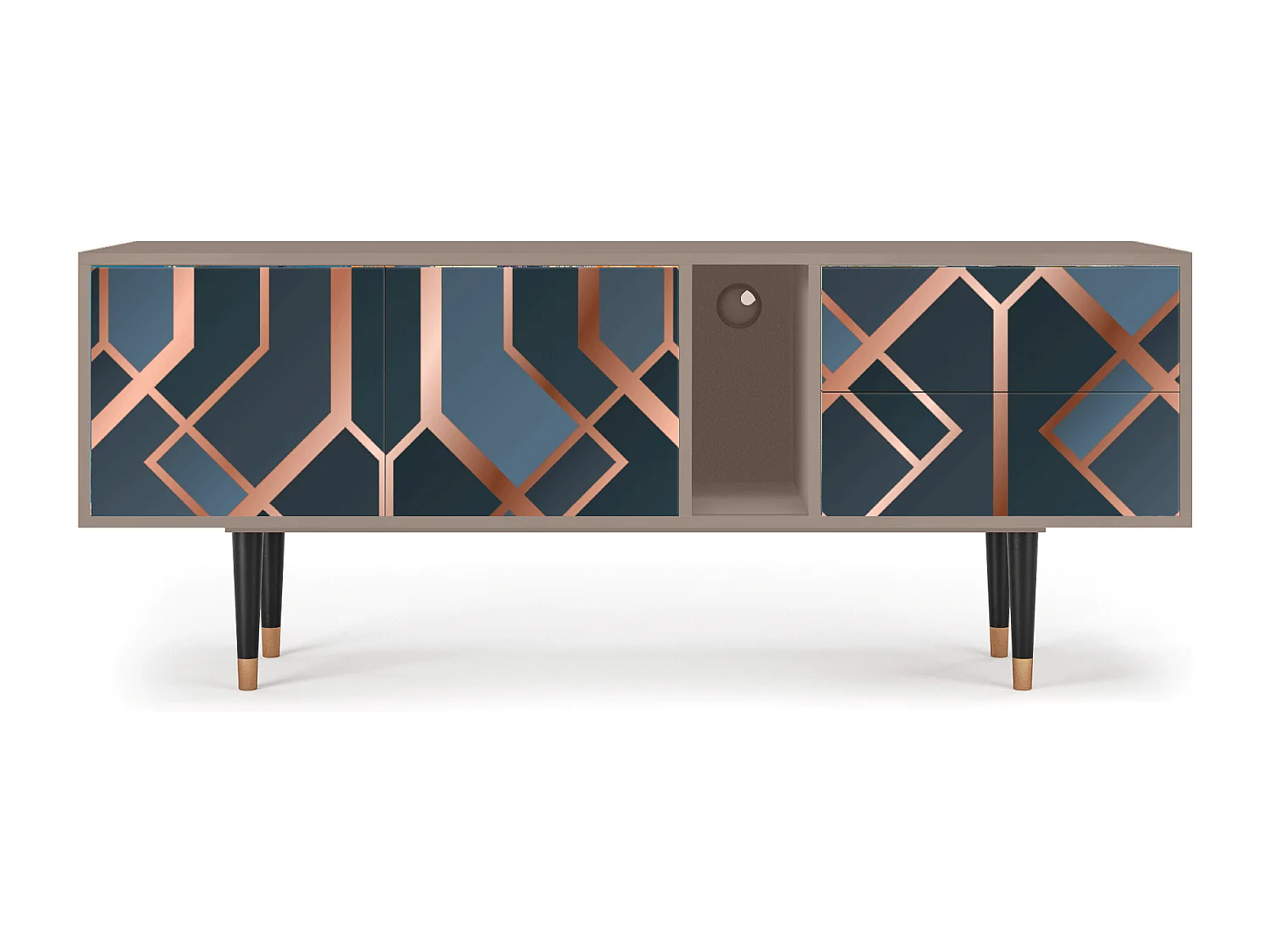 Meuble TV - 170х69х48 cm - T1 - Ashy 1920', Latte