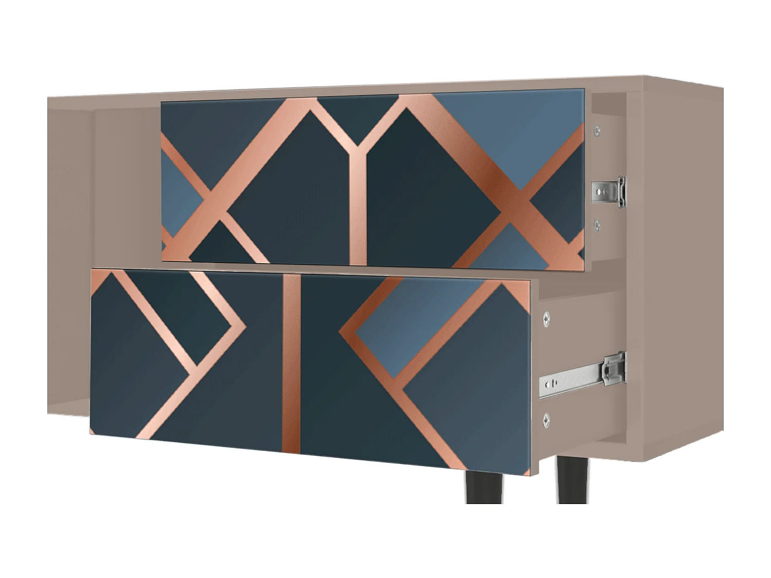 Meuble TV - 170х69х48 cm - T1 - Ashy 1920', Latte