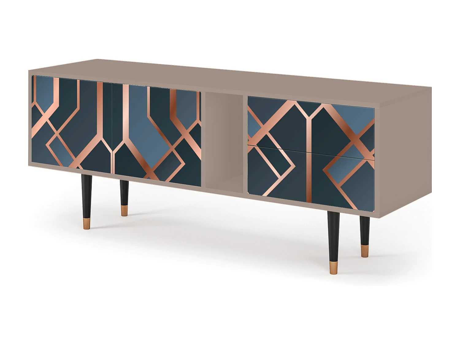 Meuble TV - 170х69х48 cm - T1 - Ashy 1920', Latte