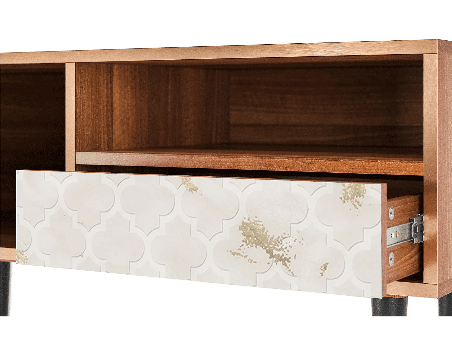 Mueble de TV - 115х59х48 cm - T3 - Sahara desert, Nogueira