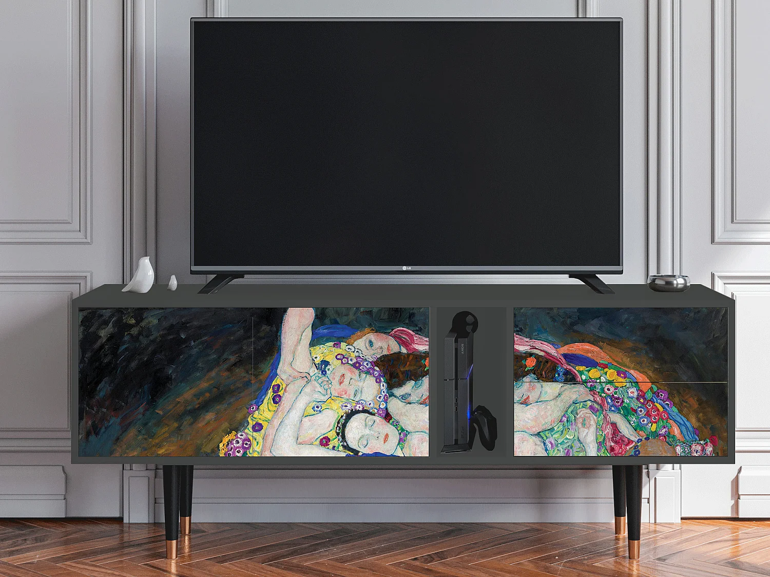 Meuble TV - 170х69х48 cm - T1 - The Maiden by Klimt, Anthracite