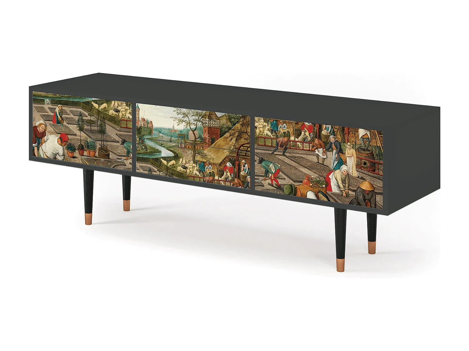 Meuble TV - 170х59х48 cm - T4 - The Younger - Spring, Anthracite