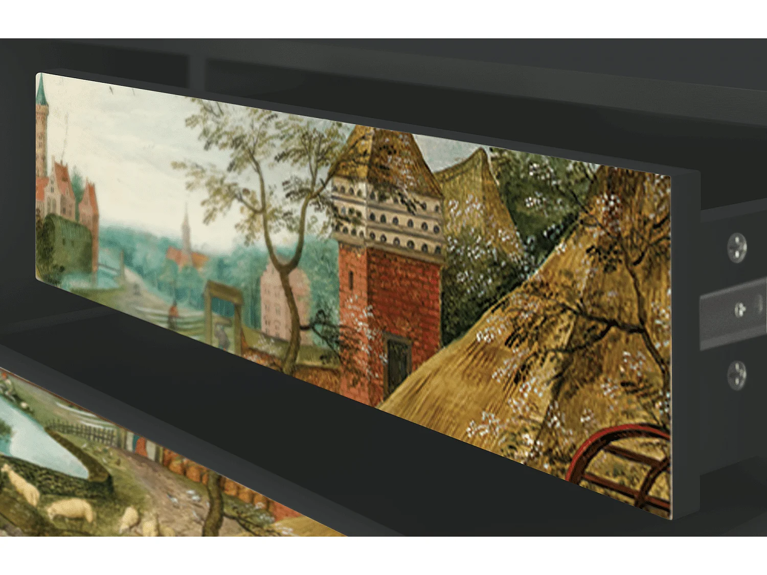 Meuble TV - 170х59х48 cm - T4 - The Younger - Spring, Anthracite