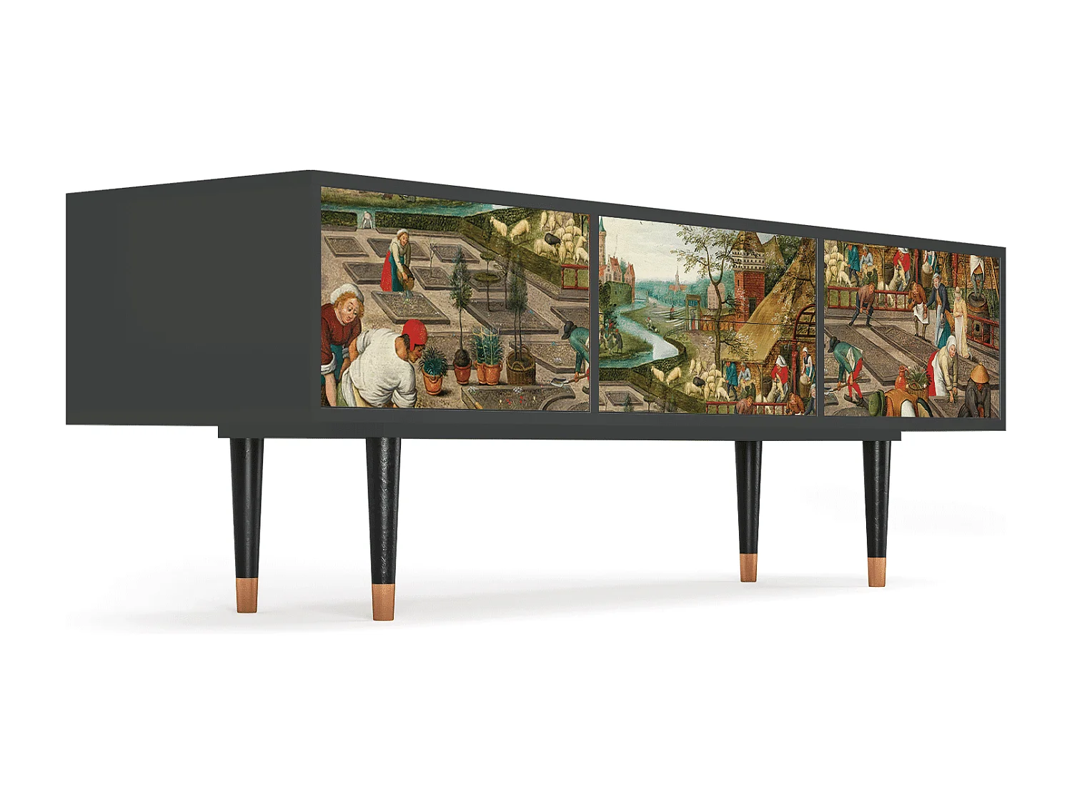 Meuble TV - 170х59х48 cm - T4 - The Younger - Spring, Anthracite