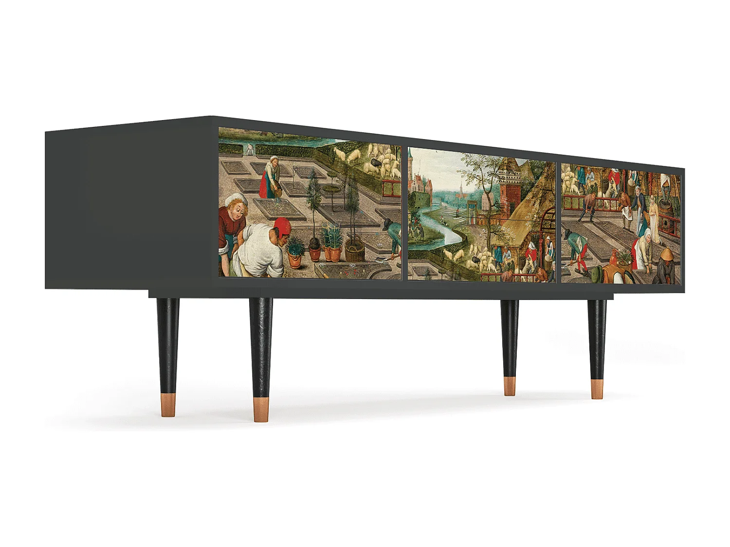 Meuble TV - 170х59х48 cm - T4 - The Younger - Spring, Anthracite