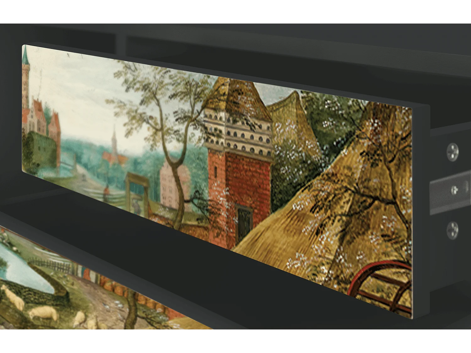 Meuble TV - 170х59х48 cm - T4 - The Younger - Spring, Anthracite