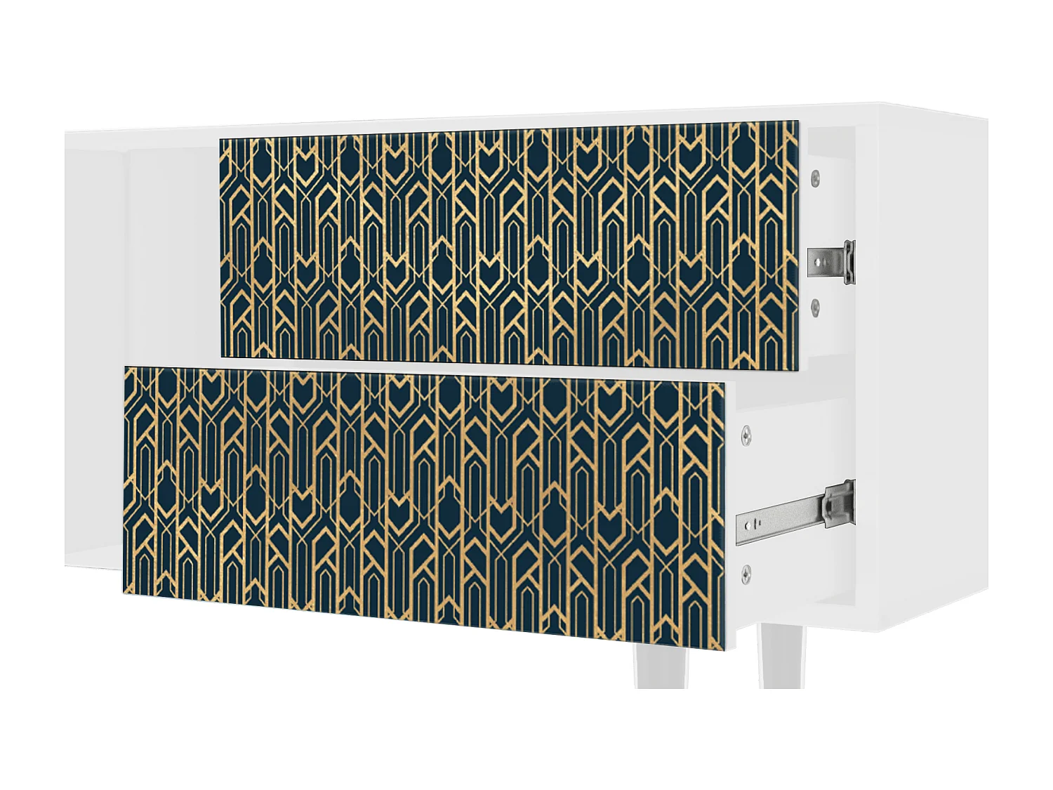 Meuble TV - 170х69х48 cm - T1 - Golden Empire, Blanc