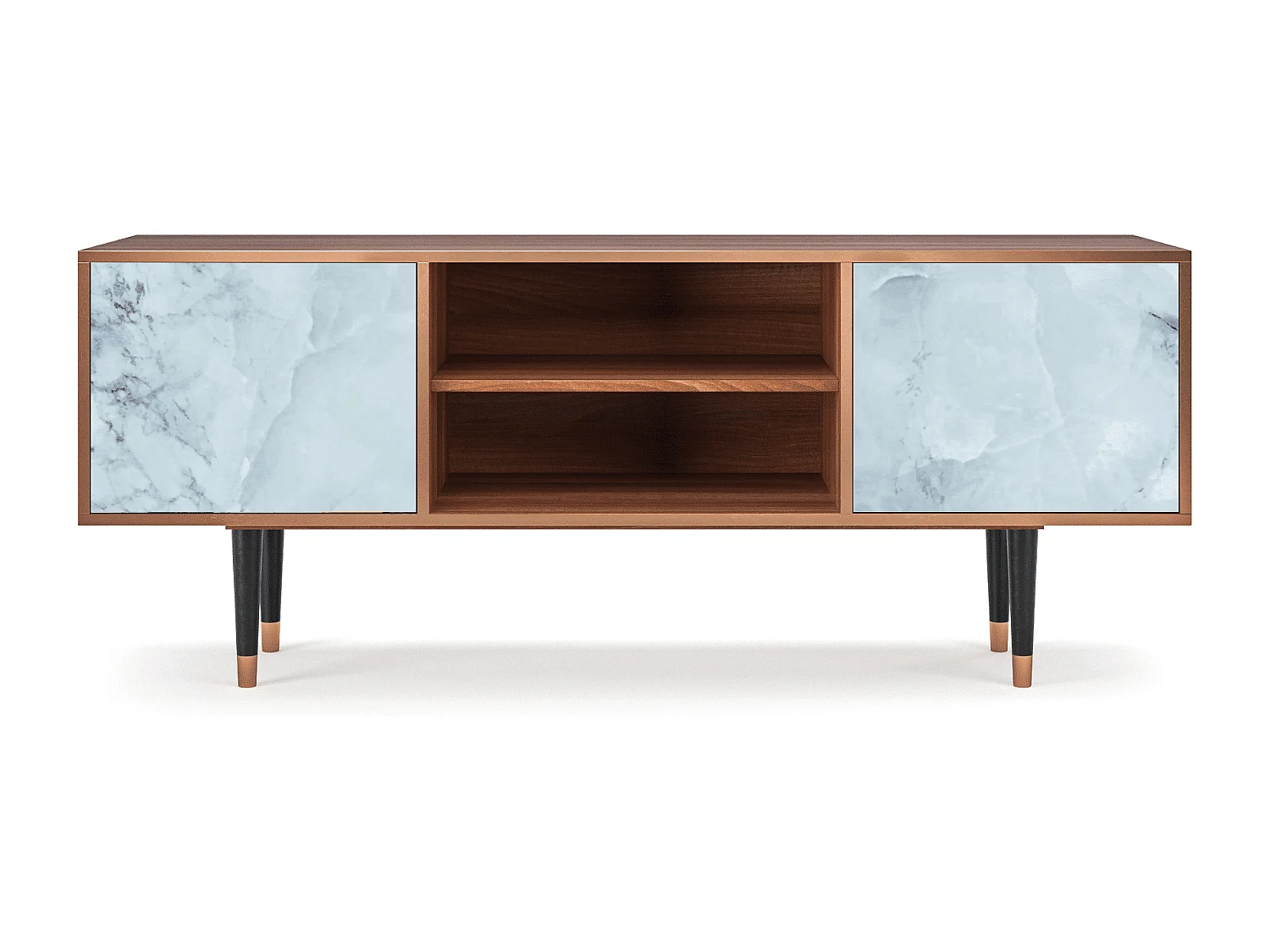 TV-Möbel - 170х69х48 cm - T2 - Glacial Colour, Walnuss