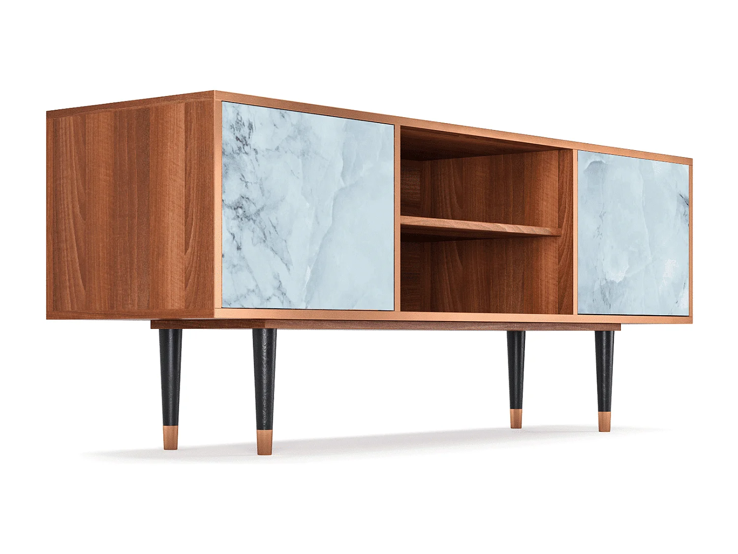 TV-Möbel - 170х69х48 cm - T2 - Glacial Colour, Walnuss