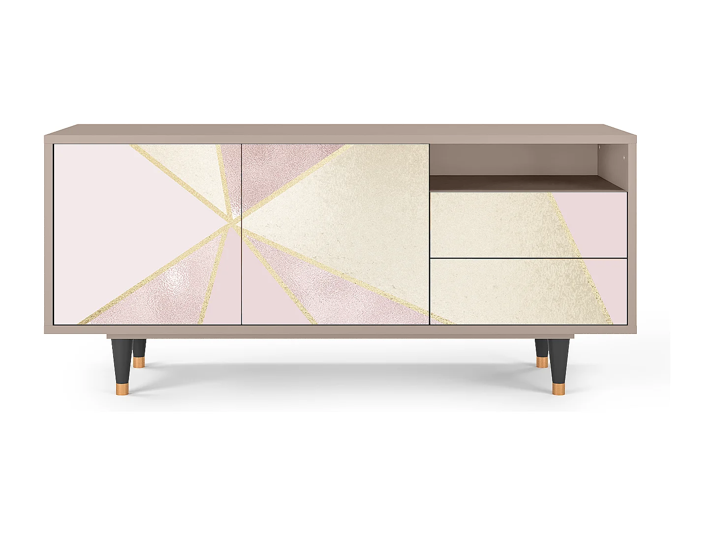 TV-Möbel - 125х56х41 cm - T7 - Cosmopolitan Diva, Latte