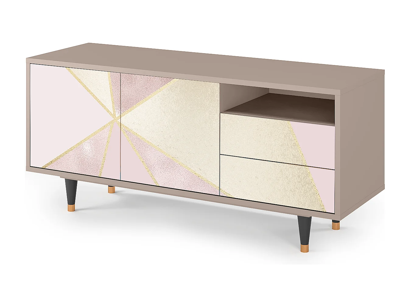 TV-Möbel - 125х56х41 cm - T7 - Cosmopolitan Diva, Latte