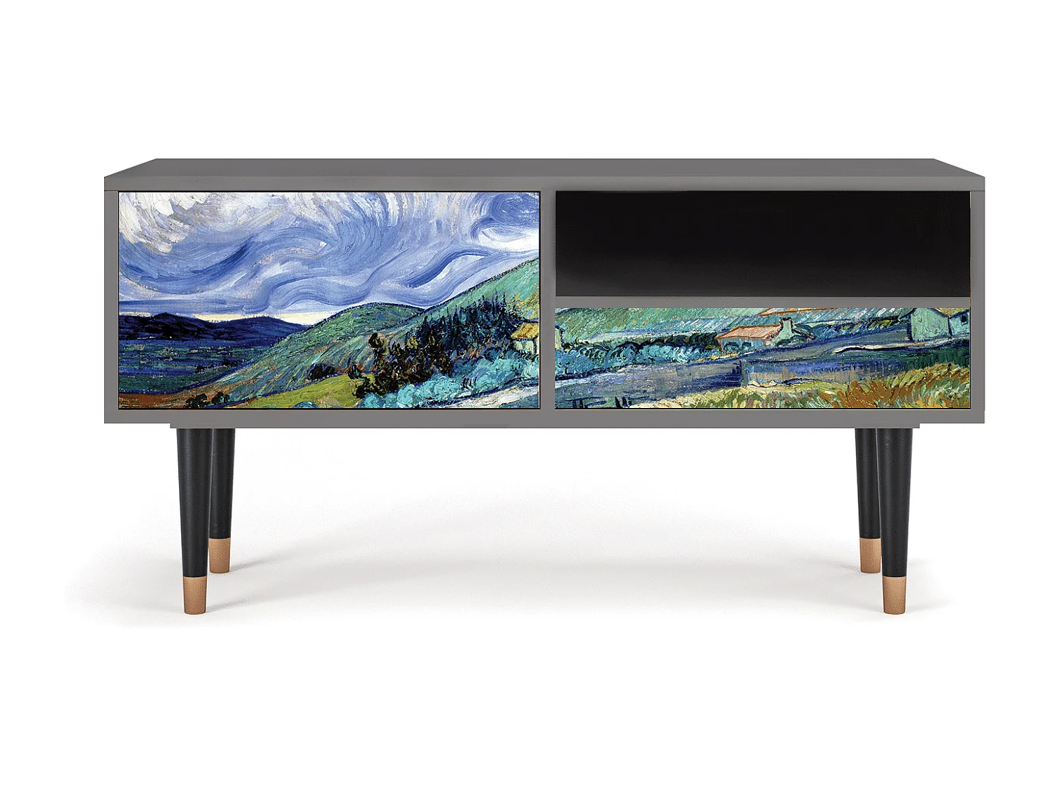 Meuble TV - 115х59х48 cm - T3 - Landscape, Sable