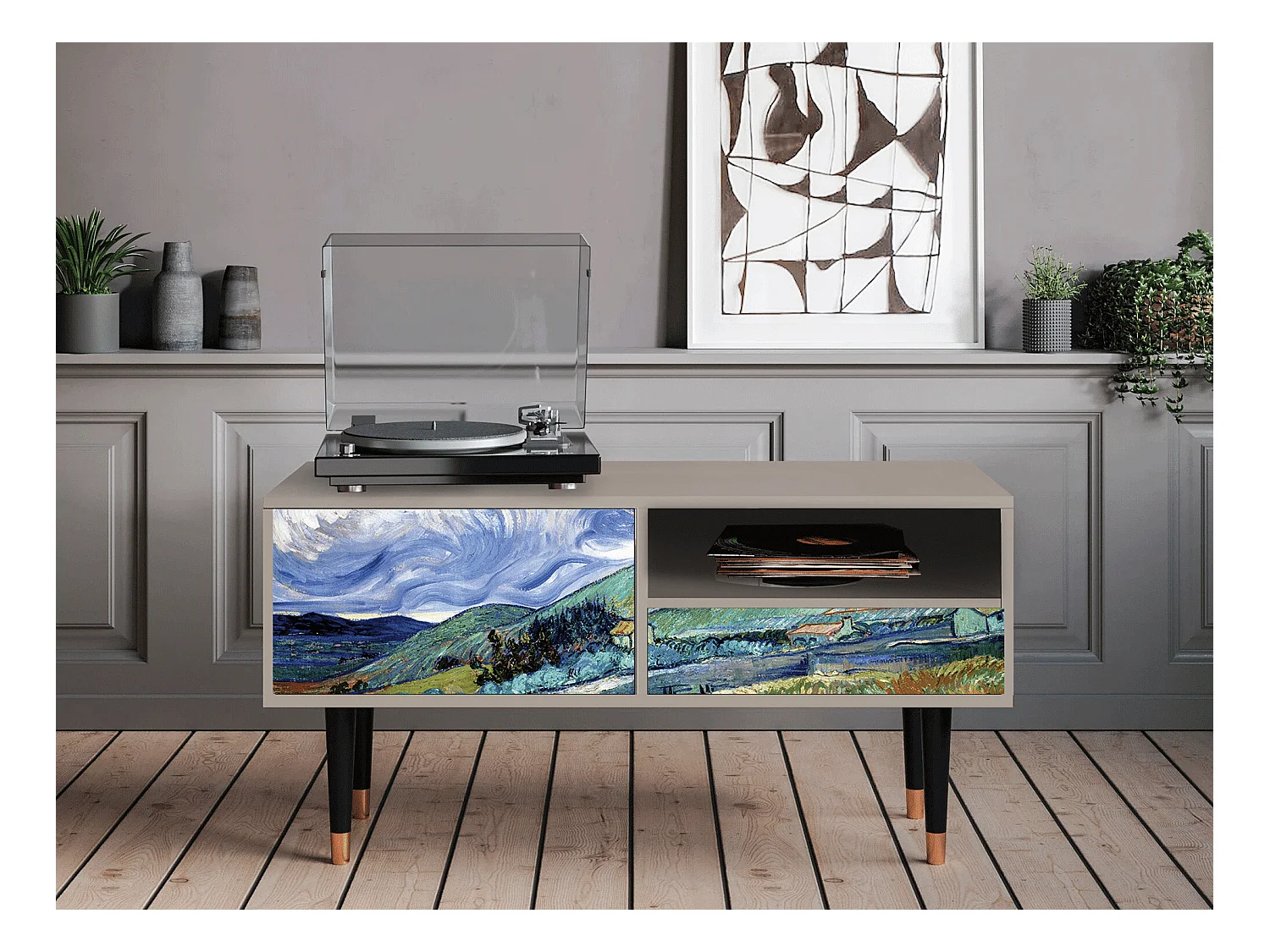 TV-Möbel - 115х59х48 cm - T3 - Landscape, Sand