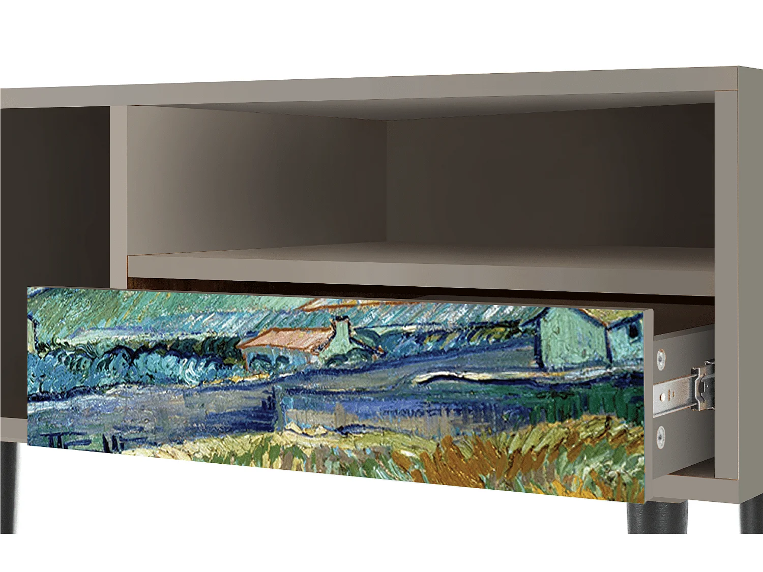 Meuble TV - 115х59х48 cm - T3 - Landscape, Sable