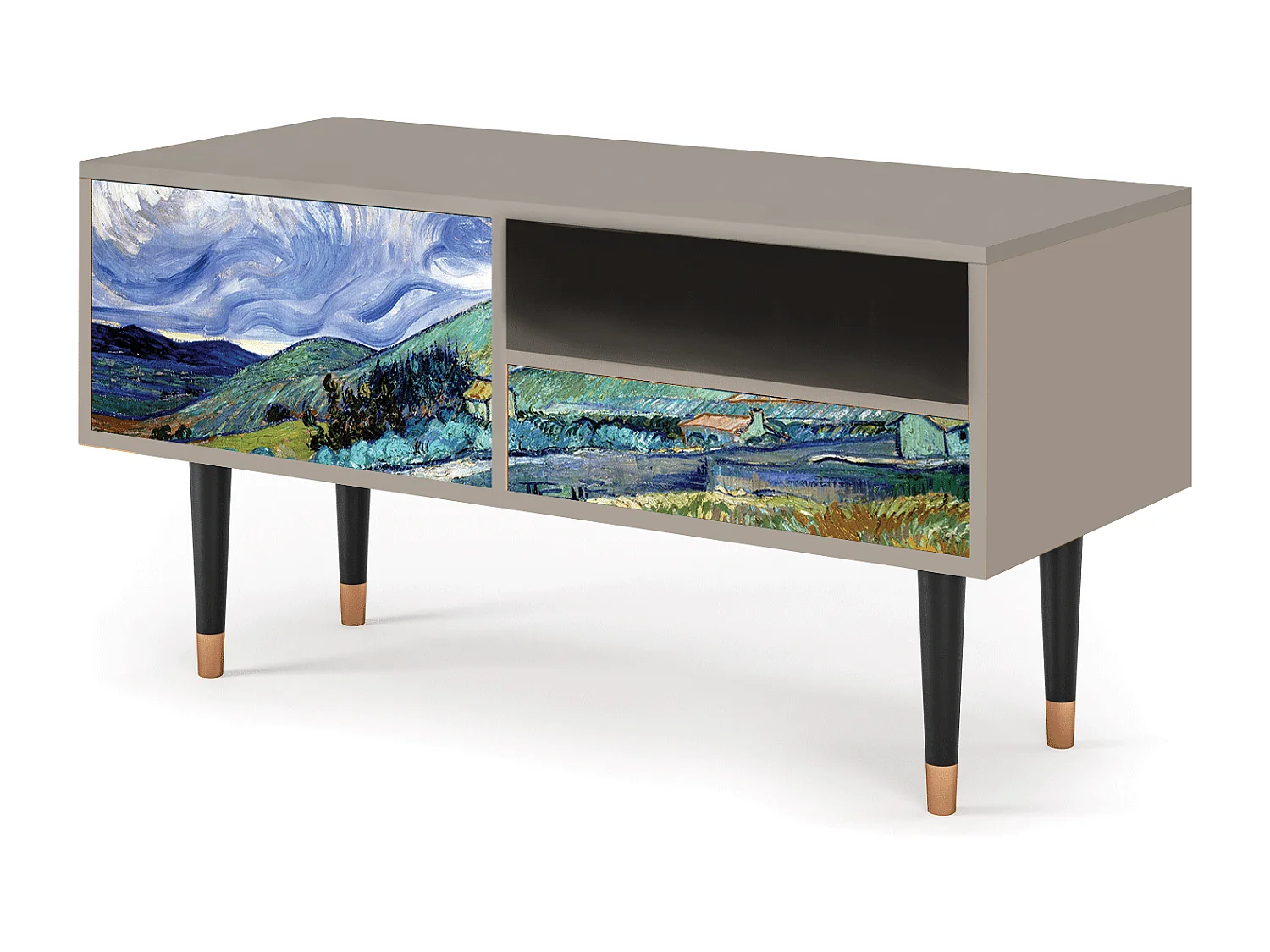 Mobile TV - 115х59х48 cm - T3 - Landscape, Sabbia