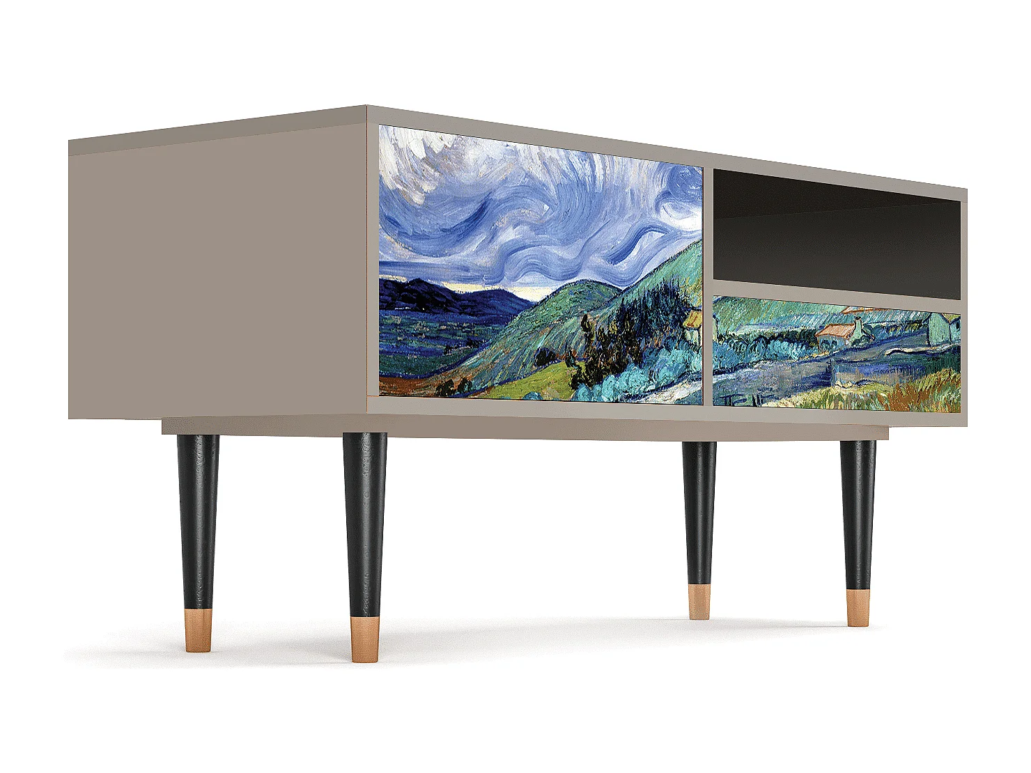 Mobile TV - 115х59х48 cm - T3 - Landscape, Sabbia