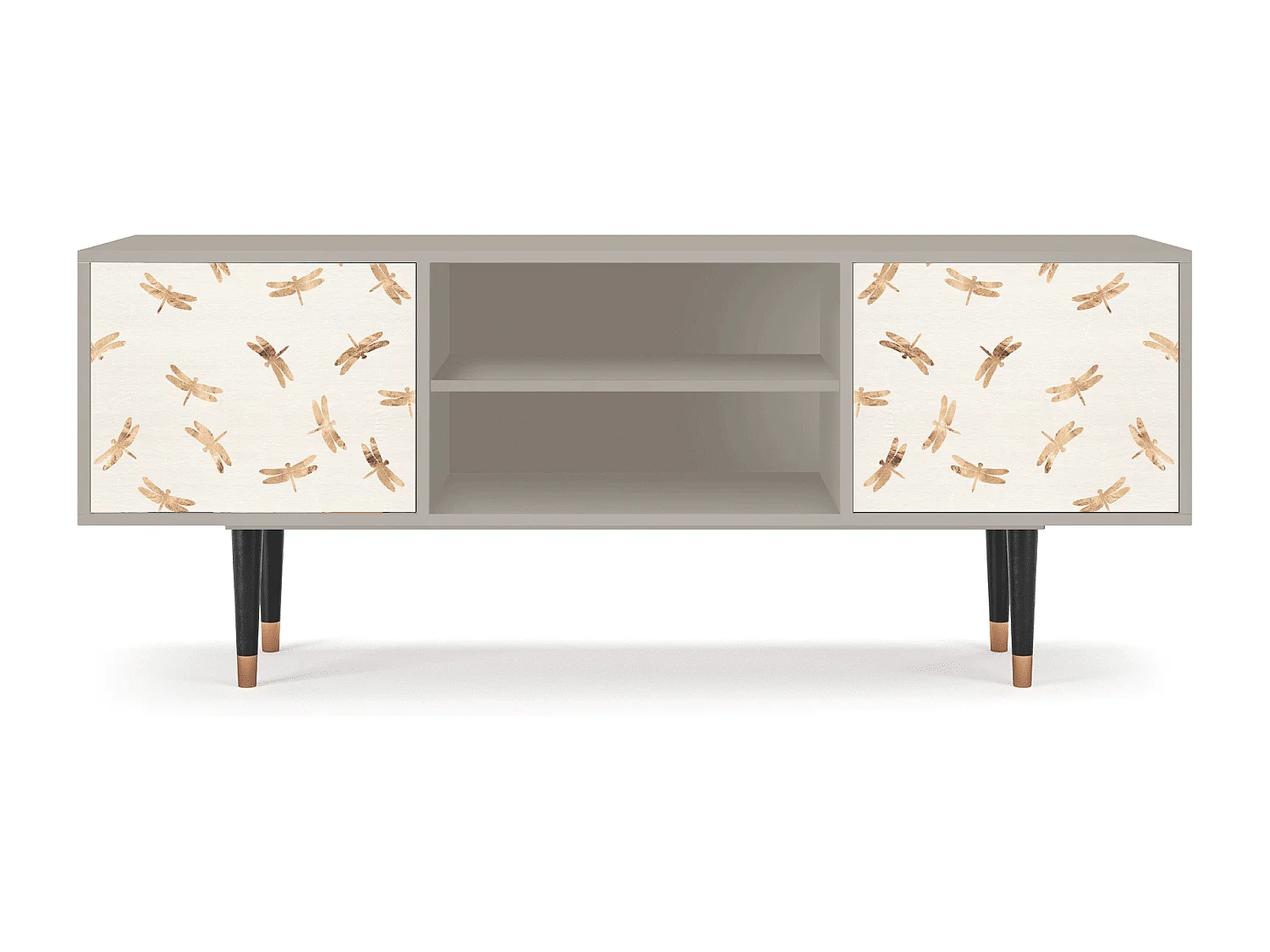 Meuble TV - 170х69х48 cm - T2 - Nude Dragonflies, Sable
